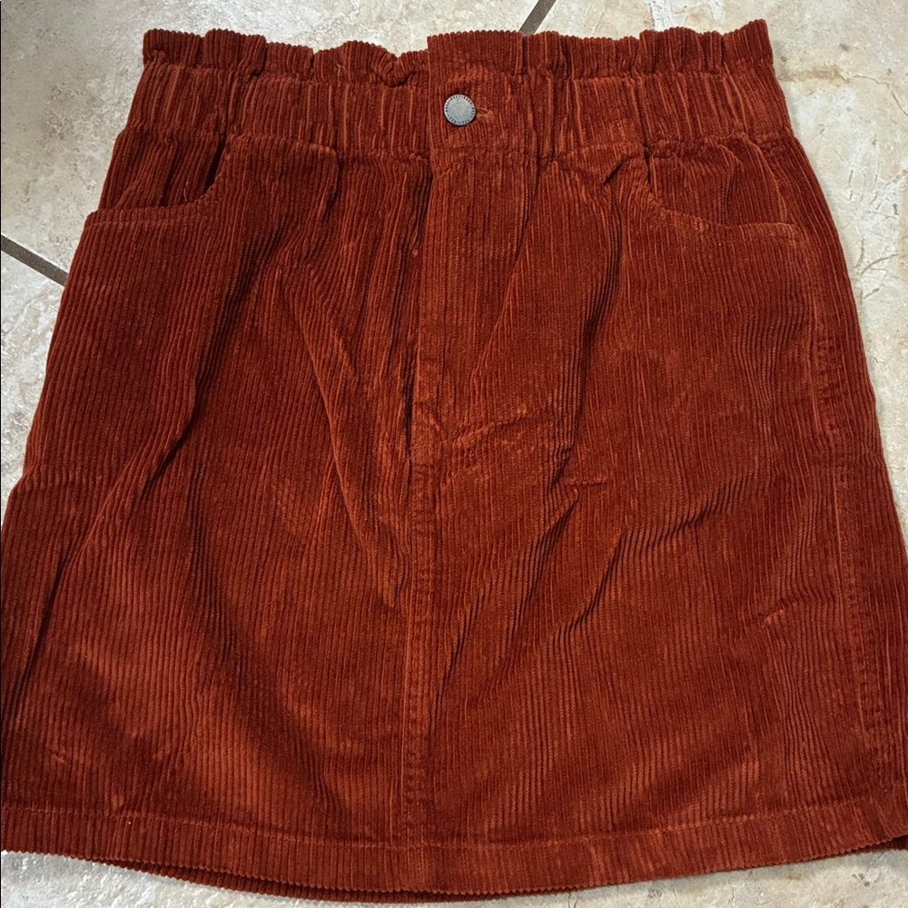 Roxy Burnt Orange Corduroy Skirt